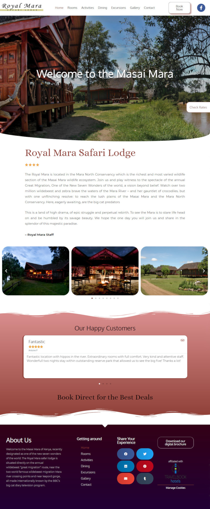 Tablet design for Royal Mara